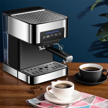 CM6863 kávéfőző 850W háztartási kis félautomata kereskedelmi magas nyomású gőz habosított tej 1.6 L víztartály