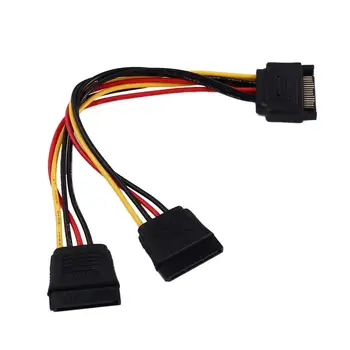 Vezeték Hosszabbító Kábel Energia Elosztó Kábel Merevlemez Hatalom SATA Adapter Kábel HDD Splitter SATA tápkábel