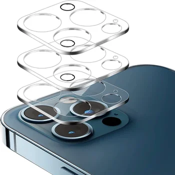 A 3db Átlátszó Edzett Üveg Kamera Lencséjét Védő Hátsó objektívvédő Iphone 11 12 13 14 Pro Max Plus