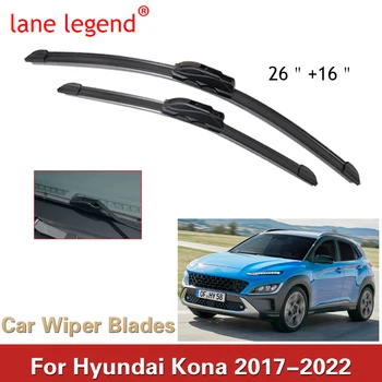 Autó Első Ablaktörlő Lapát A Hyundai Kona 2017 2018 2019 2020 2021 2022 Aktív Menni, Szélvédő, Szélvédő Windows Ablaktörlő Tartozékok