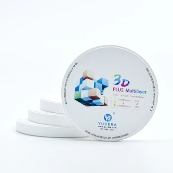 A legjobb Implantátum Anyagok 3D Plus Többrétegű 6 Rétegek CAD-CAM Rendszer Blokk 3D Plus Többrétegű 57% - Os Kerámia a Fogászati Labor