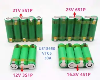12V 18650 VTC6 akkumulátor 3000mAh 30amps a 12,6 v csavarhúzó akkumulátor hegesztés forrasztás szalag 3S1P 12.6 v-os akkumulátor (testre)