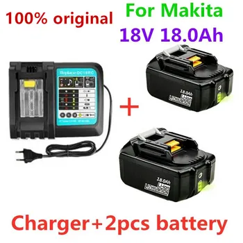 100% Új 18V 18.0 Újratölthető Battery18000mAh Li-Ion Akkumulátor MAKITA BL1880 BL1860 BL1830