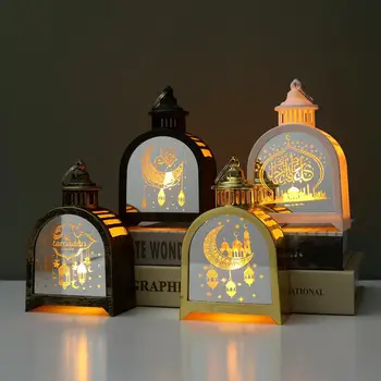 Eid Al Adha Ajándék Eid Mubarak Kareem Fény Dísz LED Szél Lámpás Fesztivál, Dekoráció, Kellékek Muzulmán Ramadan Lámpa Medál