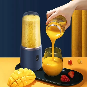 Új Hordozható Blender 400Ml Elektromos Gyümölcscentrifuga Citrom, Narancs, Gyümölcs Squeezer Vezeték nélküli Újratölthető 21000Rpm Mixer