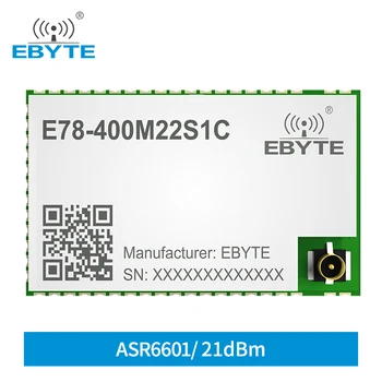 ASR6601 LoRa Vezeték nélküli Modul, 433Mhz 470Mhz LoRaWAN LinkWAN E78-400M22S1C EBYTE 6km-RF Adó Vevő IPEX Bélyegző Lyuk