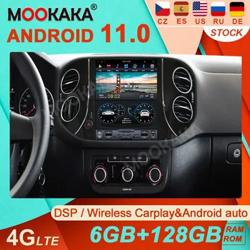 PX6 128G Android 11 2DIN A Volkswagen VW Tiguan 2010-2016 Kazetta-Rádió Multimédia Lejátszó, Hifi Fejegység Tesla GPS Navi