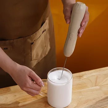 Elektromos tejhabosító Újratölthető Kézi tejhab Készítő Kávé Kávéhabosító Keverő, a Kávé Latte-Forró Csokoládé
