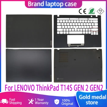 Eredeti ÚJ LCD hátlap/Előlapot/Zsanérok A LENOVO ThinkPad T14S GEN 2 GEN2 Laptop Felső hátlap Fekete