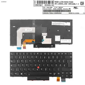 Német QWERTZ Új Csere Billentyűzet Thinkpad T470 20HD 20HE 20JM 20JN t480-as 20L5 20L6 A475 A485 háttér világításos Laptop & Mutató
