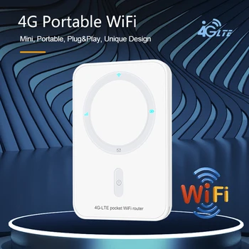 Hordozható 4G MiFi 150Mbps Router WiFi 4G LTE Router Vezeték nélküli Zsebében Wifi Hotspot Haza Autó Mobil MiFi Modem Sim Kártya Foglalat
