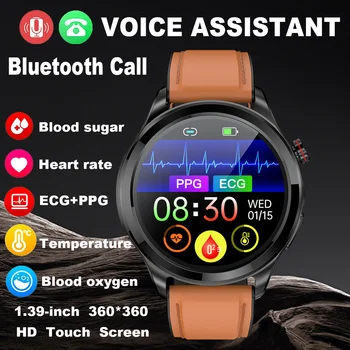 Új, Egészséges EKG+PPG Intelligens Karóra Férfi támogatnia kell a Bluetooth Hívás Sport pulzusmérő vércukorszint, Vérnyomás, testhőmérséklet Órák Új, Egészséges EKG+PPG Intelligens Karóra Férfi támogatnia kell a Bluetooth Hívás Sport pulzusmérő vércukorszint, Vérnyomás, testhőmérséklet Órák 0