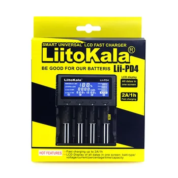 LiitoKala Lii-PD4 500 PL4 402 202 S1 S2 akkumulátor Töltő 18650 26650 21700 18350 AA AAA 3,7 V/3.2 V/1,2 V lítium NiMH akkumulátor
