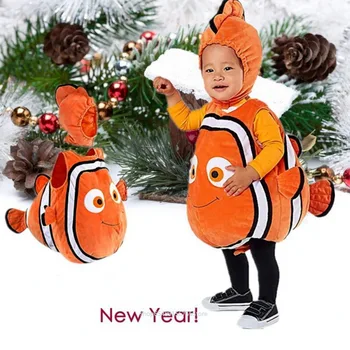 Disney Némó Nyomában Gyermekek Kezeslábas Clownfish Cosplay Jelmez Nemo Újszülött Gyerek Ruházat Halloween Karácsonyi Party Ajándék
