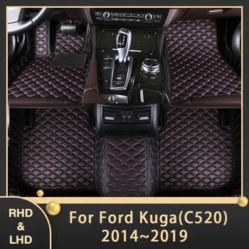 Autó Szőnyeg Ford Kuga Menekülés C520 2014~2019 Egyéni Auto Láb Párna Bőr Szőnyeg Belső Kiegészítők 2015 2016 2017 2018