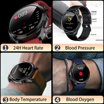 Új, Egészséges EKG+PPG Intelligens Karóra Férfi támogatnia kell a Bluetooth Hívás Sport pulzusmérő vércukorszint, Vérnyomás, testhőmérséklet Órák Új, Egészséges EKG+PPG Intelligens Karóra Férfi támogatnia kell a Bluetooth Hívás Sport pulzusmérő vércukorszint, Vérnyomás, testhőmérséklet Órák 2